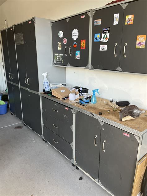 coleman steel garage cabinets|coleman workbench.